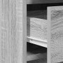 Mesa de tocador con cajón 2 pcs Gris 50 x 41 x 135 cm