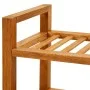 Shoerack with 4 solid oak wood shelves 100x27x80 cm by vidaXL, Shoe racks and shoe organizers - Ref: Foro24-331750, Price: 15...