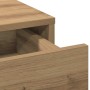 Mesa de tocador con cajón 2 pcs Marrón 50 x 41 x 135 cm