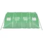Greenhouse with green steel structure 16 m² 4x4x2 m by vidaXL, Greenhouses - Ref: Foro24-3188061, Price: 209,22 €, Discount: %