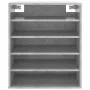 Concrete gray plywood shoe rack furniture 60x35x70 cm by vidaXL, Shoe racks and shoe organizers - Ref: Foro24-808940, Price: ...