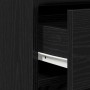 Mesa de tocador con cajón 3 pcs Negro 40 x 41 x 75 cm