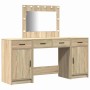 Mesa de tocador con cajón 3 pcs Marrón 40 x 41 x 75 cm