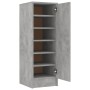 Betongrauer Agglomerat-Schuhschrank 32x35x92 cm von vidaXL, Schuhregale und Schuhorganisatoren - Ref: Foro24-808976, Preis: 6...