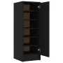 Black chipboard shoe rack 32x35x92 cm by vidaXL, Shoe racks and shoe organizers - Ref: Foro24-808973, Price: 63,34 €, Discoun...