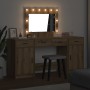 Mesa de tocador con cajón 3 pcs Marrón 40 x 41 x 75 cm