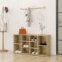 Banco zapatero contrachapada color roble 103x30x54,5 cm by vidaXL, Shoe racks and shoe organizers - Ref: Foro24-803293, Price...