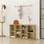 Banco zapatero contrachapada color roble 103x30x54,5 cm by vidaXL, Shoe racks and shoe organizers - Ref: Foro24-803293, Price...