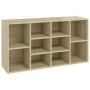 Banco zapatero contrachapada color roble 103x30x54,5 cm by vidaXL, Shoe racks and shoe organizers - Ref: Foro24-803293, Price...