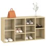 Banco zapatero contrachapada color roble 103x30x54,5 cm by vidaXL, Shoe racks and shoe organizers - Ref: Foro24-803293, Price...