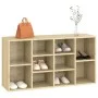Banco zapatero contrachapada color roble 103x30x54,5 cm by vidaXL, Shoe racks and shoe organizers - Ref: Foro24-803293, Price...