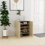 Mueble zapatero madera de ingeniería roble Sonoma 60x35x70 cm