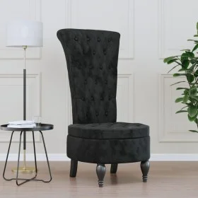 High back armchair with black velvet buttons by vidaXL, Easy chairs - Ref: Foro24-352468, Price: 165,47 €, Discount: %
