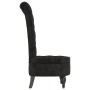 Sillón de respaldo alto con botones terciopelo negro de vidaXL, Sillas poltrona - Ref: Foro24-352468, Precio: 143,87 €, Descu...