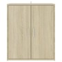 Mueble zapatero madera de ingeniería roble Sonoma 60x35x70 cm