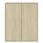 Sonoma oak engineered wood shoe rack cabinet 60x35x70 cm by vidaXL, Shoe racks and shoe organizers - Ref: Foro24-808921, Pric...