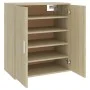 Sonoma oak engineered wood shoe rack cabinet 60x35x70 cm by vidaXL, Shoe racks and shoe organizers - Ref: Foro24-808921, Pric...