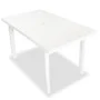 Garden dining set 7 pieces white plastic by vidaXL, Garden sets - Ref: Foro24-275075, Price: 629,41 €, Discount: %