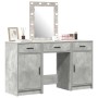Mesa de tocador con cajón 3 pcs Gris 50 x 41 x 135 cm