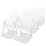 Garden dining set 7 pieces white plastic by vidaXL, Garden sets - Ref: Foro24-275075, Price: 629,41 €, Discount: %