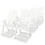 Garten-Essset 7-teilig aus weißem Kunststoff von vidaXL, Gartensets - Ref: Foro24-275075, Preis: 643,85 €, Rabatt: %