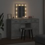 Mesa de tocador con cajón 3 pcs Gris 50 x 41 x 135 cm
