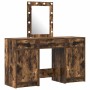 Mesa de tocador con cajón 3 pcs Marrón 50 x 41 x 135 cm