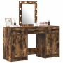 Mesa de tocador con cajón 3 pcs Marrón 50 x 41 x 135 cm