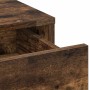 Mesa de tocador con cajón 3 pcs Marrón 50 x 41 x 135 cm