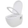 Wand-WC mit verstecktem Keramik-Spülkasten weiß von vidaXL, Badezimmer - Ref: Foro24-275791, Preis: 328,76 €, Rabatt: %