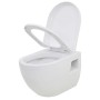 Wand-WC mit verstecktem Keramik-Spülkasten weiß von vidaXL, Badezimmer - Ref: Foro24-275791, Preis: 306,77 €, Rabatt: %
