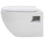 Wand-WC mit verstecktem Keramik-Spülkasten weiß von vidaXL, Badezimmer - Ref: Foro24-275791, Preis: 306,77 €, Rabatt: %