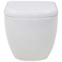 Wand-WC mit verstecktem Keramik-Spülkasten weiß von vidaXL, Badezimmer - Ref: Foro24-275791, Preis: 306,77 €, Rabatt: %