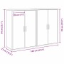 Vitrina Madera vieja 60 x 31 x 84 cm Madera contrachapada