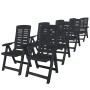 Conjunto de comedor de jardín 9 piezas plástico gris antracita by vidaXL, Garden sets - Ref: Foro24-276181, Price: 704,05 €, ...
