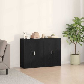 Vitrina Roble negro 60 x 31 x 84 cm Madera contrachapada