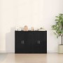 Vitrina Roble negro 60 x 31 x 84 cm Madera contrachapada