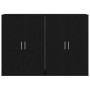 Vitrina Roble negro 60 x 31 x 84 cm Madera contrachapada