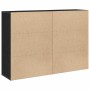 Vitrina Roble negro 60 x 31 x 84 cm Madera contrachapada