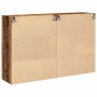 Armario de pared 2 pcs Madera vieja 69.5 x 34 x 90 cm