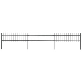 Gartenzaun mit Speerspitzen Stahl schwarz 5,1x0,6 m von vidaXL, Zaunpaneele - Ref: Foro24-277595, Preis: 136,75 €, Rabatt: %