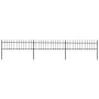 Garden fence with black steel spear points 5.1x0.6 m by vidaXL, fence panels - Ref: Foro24-277595, Price: 139,05 €, Discount: %