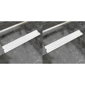 Linearer Duschablauf 2 Stk. Blase 630x140 mm Edelstahl von vidaXL, Abflüsse - Ref: Foro24-275966, Preis: 78,59 €, Rabatt: %