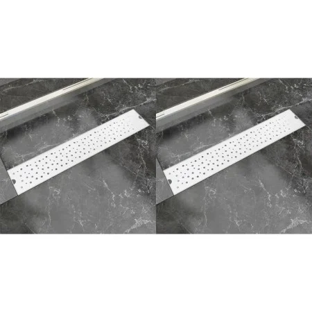 Linearer Duschablauf 2 Stk. Blase 630x140 mm Edelstahl von vidaXL, Abflüsse - Ref: Foro24-275966, Preis: 78,59 €, Rabatt: %