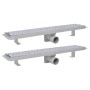 Linear shower drain 2 pcs bubble 630x140 mm stainless steel by vidaXL, Drains - Ref: Foro24-275966, Price: 82,35 €, Discount: %