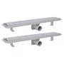 Linearer Duschablauf 2 Stk. Blase 630x140 mm Edelstahl von vidaXL, Abflüsse - Ref: Foro24-275966, Preis: 78,59 €, Rabatt: %