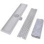 Desagüe ducha lineal 2 pzs burbuja 630x140 mm acero inoxidable de vidaXL, Desagües - Ref: Foro24-275966, Precio: 82,35 €