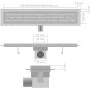 Linearer Duschablauf 2 Stk. Blase 630x140 mm Edelstahl von vidaXL, Abflüsse - Ref: Foro24-275966, Preis: 78,59 €, Rabatt: %