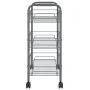Küchenwagen 3 Ebenen Grauguss 46x26x64 cm von vidaXL, Küchen- und Speisewagen - Ref: Foro24-336324, Preis: 39,19 €, Rabatt: %