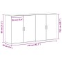 Tableros Lateral 2 pcs Madera vieja 79 x 38 x 80 cm